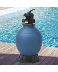 Filtre à sable pour piscine avec vanne 6 positions Bleu 460 mm | Mobilier & Déco