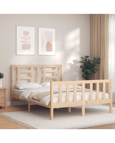 Cadre de lit sans matelas bois de pin massif | Mobilier & Déco