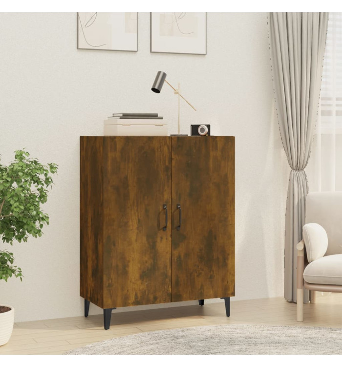 Buffet Chêne fumé 70x34x90 cm Bois d'ingénierie | Mobilier & Déco