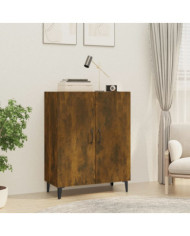 Buffet Chêne fumé 70x34x90 cm Bois d'ingénierie | Mobilier & Déco
