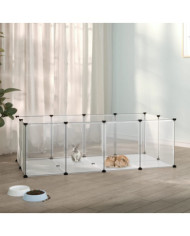 Cage pour petits animaux Transparent 144x74x46,5 cm PP et Acier | Mobilier & Déco