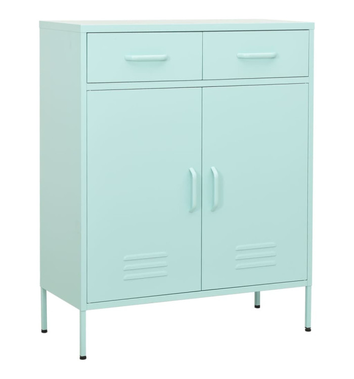 Armoire de rangement Vert menthe 80x35x101,5 cm Acier | Mobilier & Déco