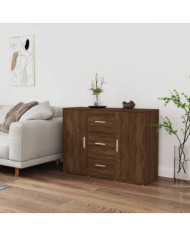 Buffet Chêne marron 91x29,5x65 cm Bois d'ingénierie | Mobilier & Déco