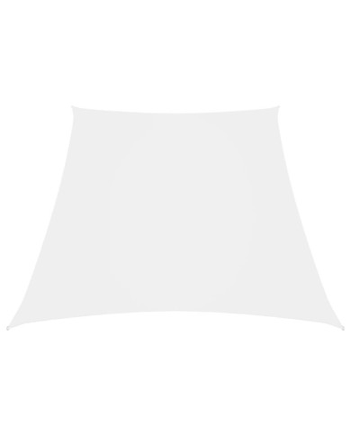 Voile de parasol Tissu Oxford trapèze 3/5x4 m Blanc | Mobilier & Déco