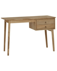 Bureau avec 2 tiroirs 110x52x75 cm Bois de teck solide | Mobilier & Déco