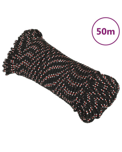 Corde de bateau Noir 5 mm 50 m Polypropylène | Mobilier & Déco