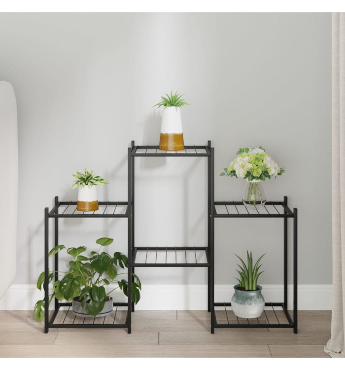 Jardinière 83x25x60 cm Noir Fer | Mobilier & Déco