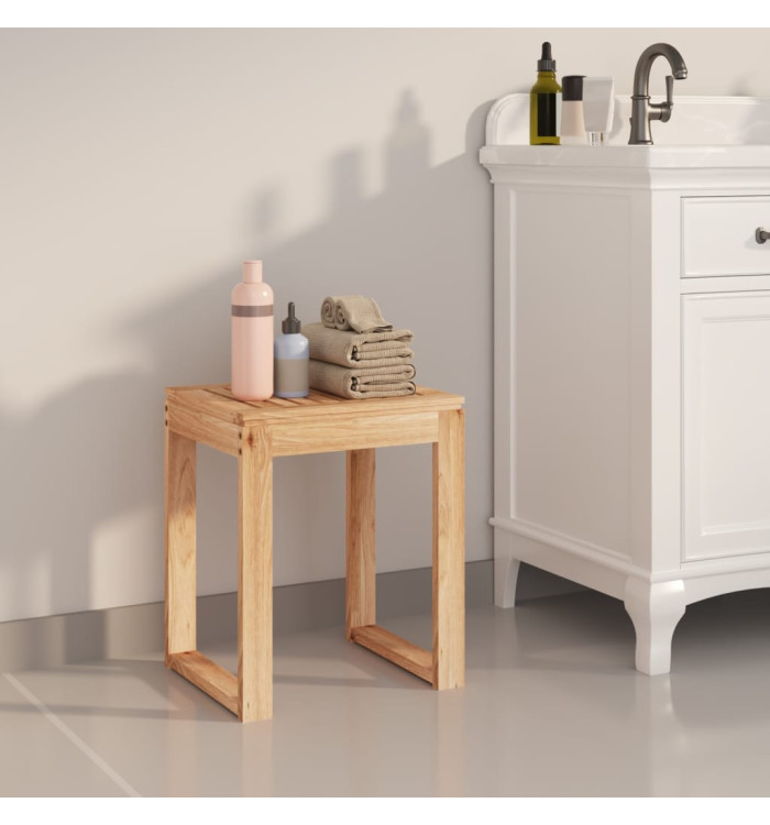 Tabouret de salle de bain 40x30x46 cm Bois massif de noyer | Mobilier & Déco