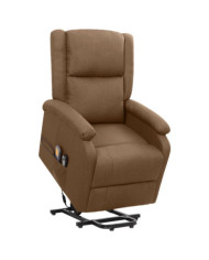 Fauteuil de massage Marron Tissu | Mobilier & Déco