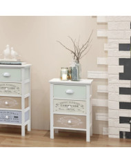 Armoire de rangement en style français 3 tiroirs Bois | Mobilier & Déco