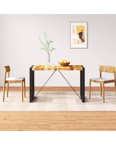 Table à manger Bois de manguier brut 120 cm | Mobilier & Déco