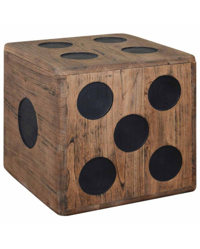 Boîte de rangement Bois Mindi 40x40x40 cm Design Dés | Mobilier & Déco