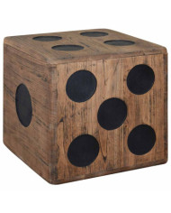 Boîte de rangement Bois Mindi 40x40x40 cm Design Dés | Mobilier & Déco
