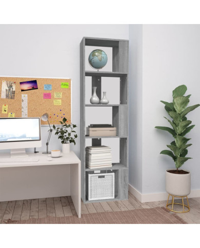 Bibliothèque Sonoma gris 45x24x160 cm Bois d'ingénierie | Mobilier & Déco