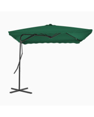 Parasol d'extérieur avec mât en acier 250x250 cm vert | Mobilier & Déco