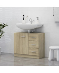 Armoire d'évier Chêne sonoma 63x30x54 cm Bois d'ingénierie | Mobilier & Déco