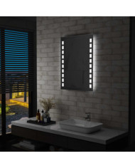 Miroir mural à LED pour salle de bains 60x80 cm | Mobilier & Déco