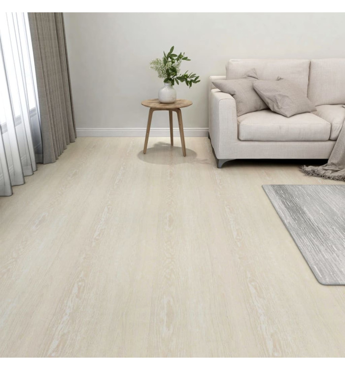 Dalles de plancher autoadhésives 20 pcs PVC 1,86 m² beige | Mobilier & Déco
