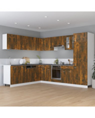 Armoire de plancher à tiroir "Lyon" Chêne fumé 60x46x81,5 cm | Mobilier & Déco