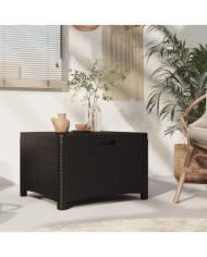 Boîte de rangement de jardin 60x54x41 cm Rotin PP Graphite | Mobilier & Déco