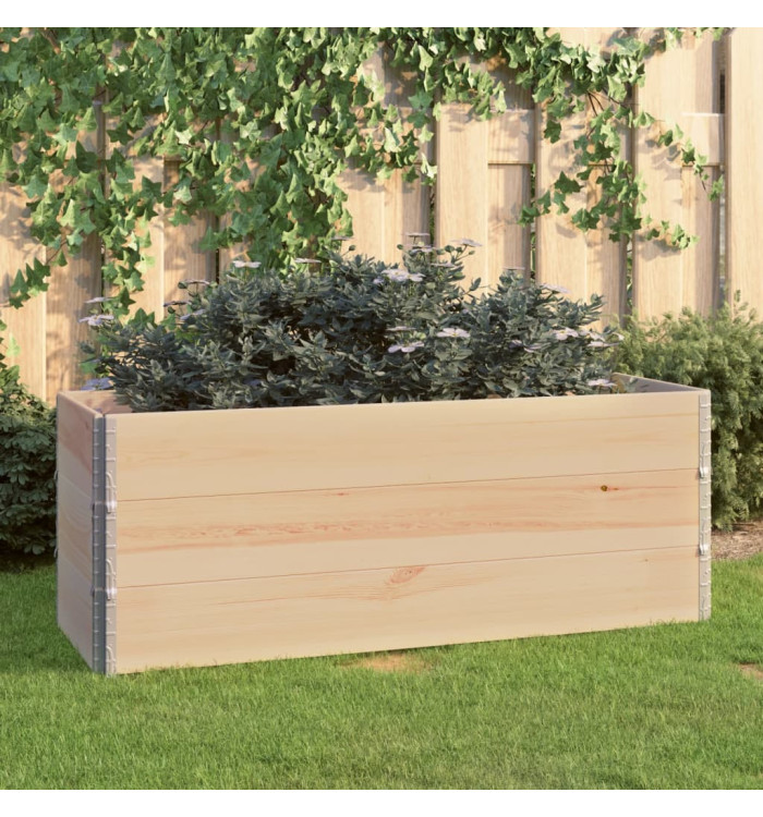 Jardinières surélevées 3 pcs 50x150 cm Bois de pin solide | Mobilier & Déco