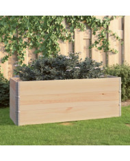 Jardinières surélevées 3 pcs 50x150 cm Bois de pin solide | Mobilier & Déco