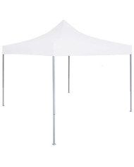 Tente de réception pliable professionnelle 3x3 m Acier Blanc | Mobilier & Déco