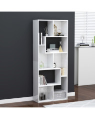 Bibliothèque Blanc brillant 67x24x161 cm Bois d'ingénierie | Mobilier & Déco