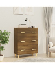 Buffet Chêne marron 70x34x90 cm Bois d'ingénierie | Mobilier & Déco
