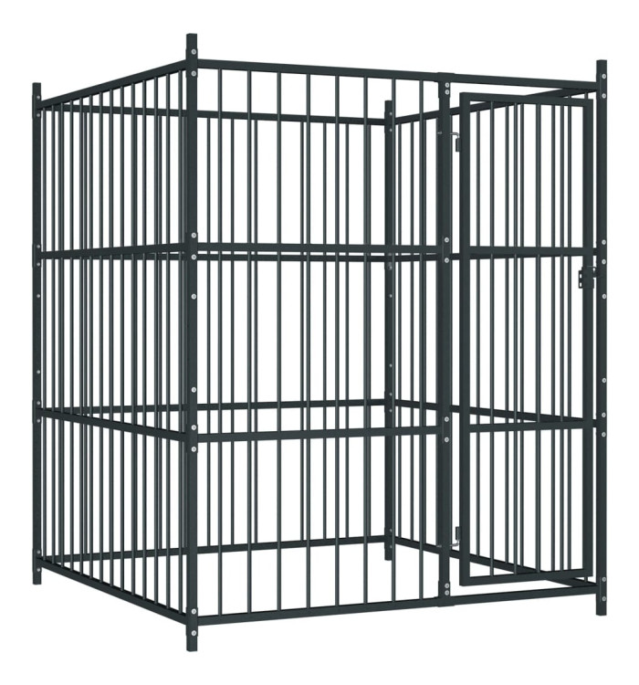 Chenil d'extérieur pour chiens 150 x 150 x 185 cm | Mobilier & Déco