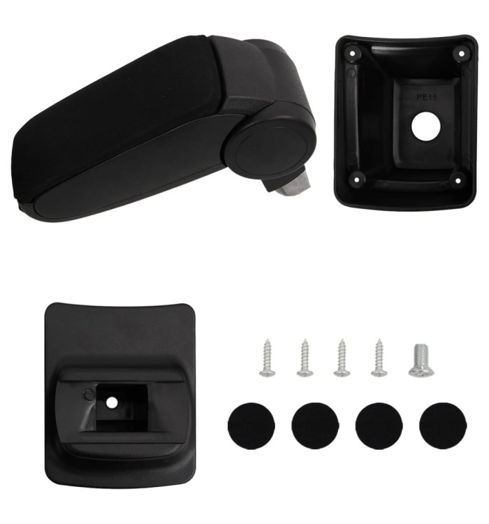 Accoudoir de voiture noir 13x33x(31-48) cm ABS | Mobilier & Déco