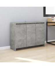 Buffet Gris béton 102x33x75 cm Bois d'ingénierie | Mobilier & Déco