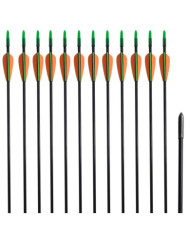 Flèche d'arc recourbé 12 pcs 30" 0,6 cm fibre de verre | Mobilier & Déco