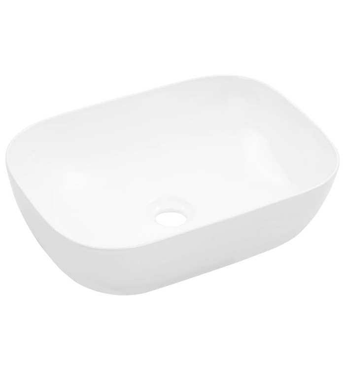 Lavabo 45,5x32x13 cm Céramique Blanc | Mobilier & Déco