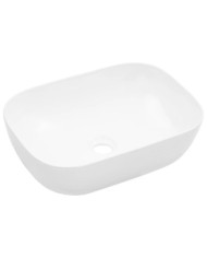 Lavabo 45,5x32x13 cm Céramique Blanc | Mobilier & Déco