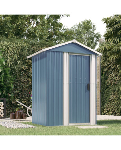 Abri de jardin Gris 126x97,5x177 cm Acier galvanisé | Mobilier & Déco