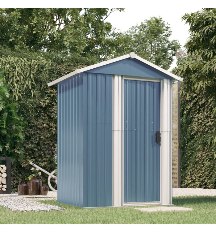 Abri de jardin Gris 126x97,5x177 cm Acier galvanisé | Mobilier & Déco