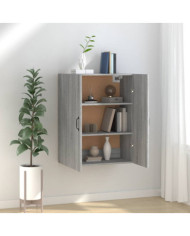 Armoire suspendue Sonoma gris 69,5x34x90 cm Bois d'ingénierie | Mobilier & Déco