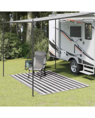 Tapis de tente 250x300 cm Anthracite et blanc | Mobilier & Déco