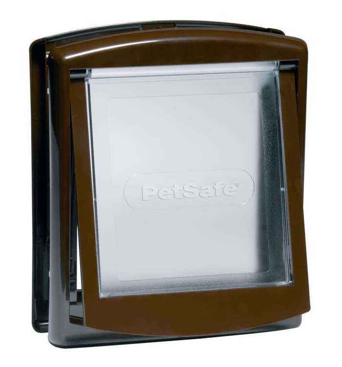 PetSafe Porte à 2 voies pour chiens 730 Petit 17,8 x 15,2 cm Marron | Mobilier & Déco
