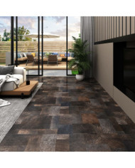 Dalles de plancher autoadhésive 20 pcs PVC Structure à bois | Mobilier & Déco