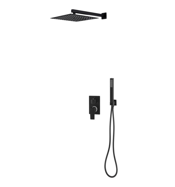 Système de douche Acier inoxydable 201 Noir | Mobilier & Déco
