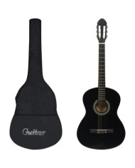 Guitare classique avec sac pour débutants Noir 4/4 39" | Mobilier & Déco