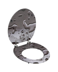 SCHÜTTE Siège de toilette GREY STEEL MDF | Mobilier & Déco