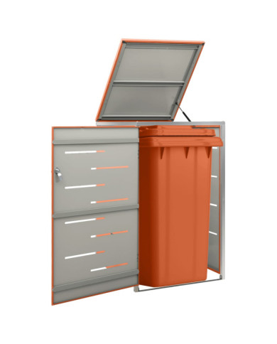 Abri pour poubelle 69x77,5x112,5 cm Inox | Mobilier & Déco