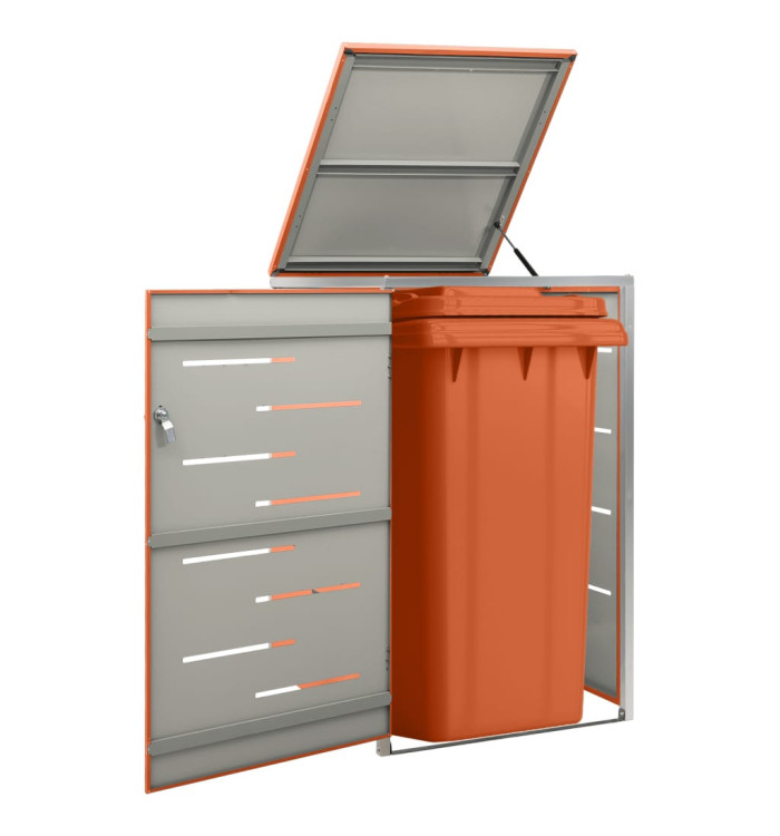 Abri pour poubelle 69x77,5x112,5 cm Inox | Mobilier & Déco