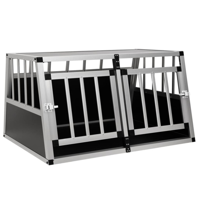 Cage pour chien à double porte 89 x 69 x 50 cm | Mobilier & Déco