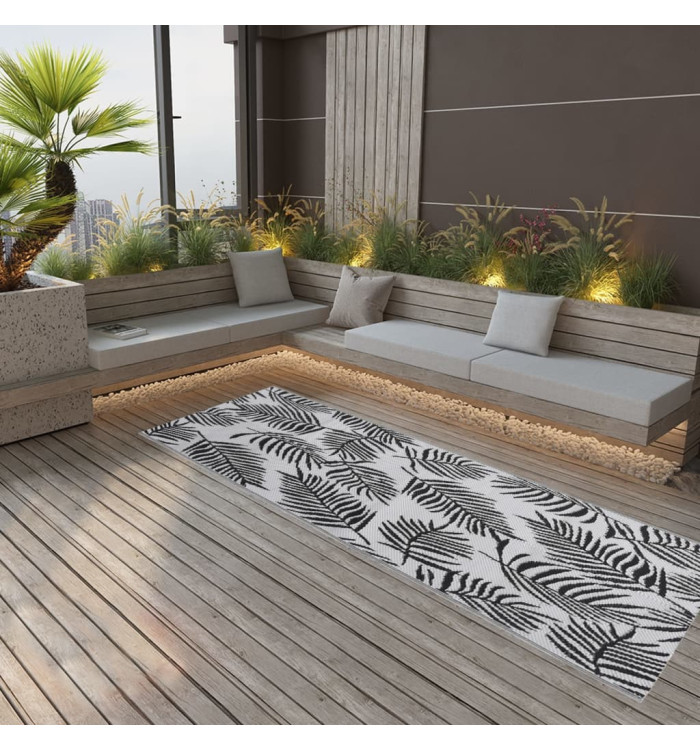 Tapis d'extérieur ARAKIL Noir 80x250 cm PP | Mobilier & Déco