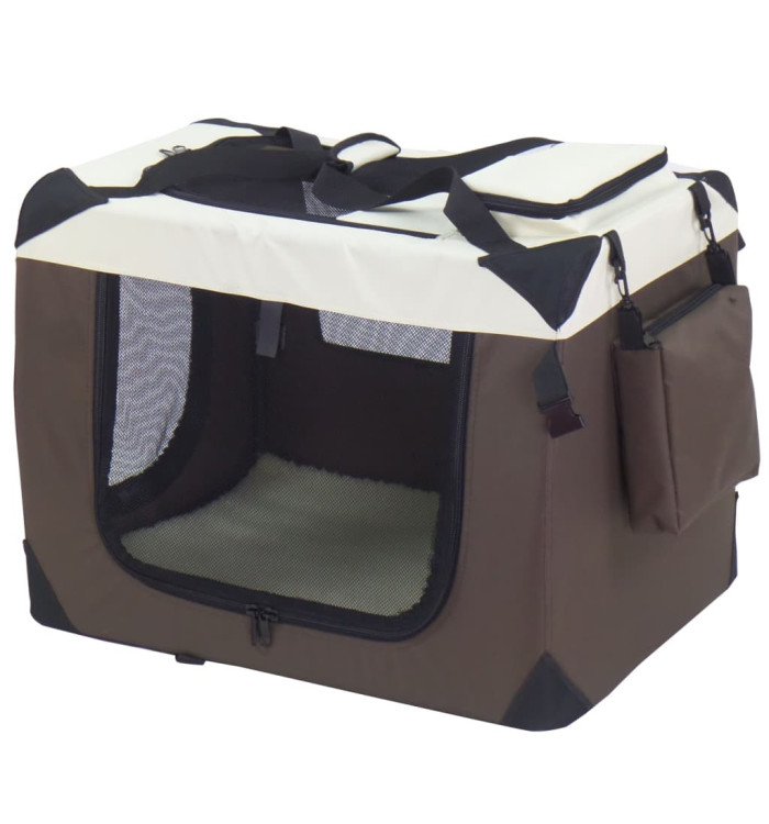 @Pet Cage pour chiens Marron 50x34x36 cm Nylon | Mobilier & Déco