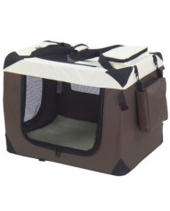 @Pet Cage pour chiens Marron 50x34x36 cm Nylon | Mobilier & Déco